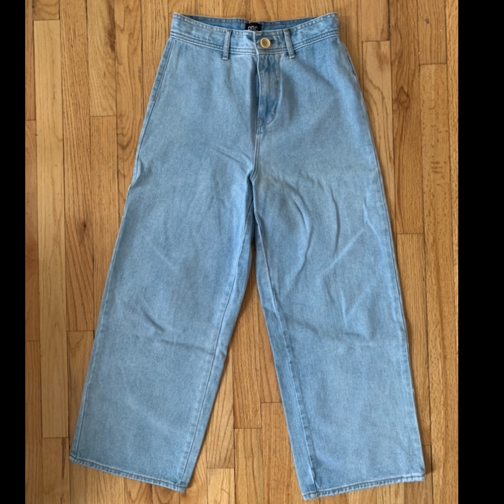 BDG Super High Rise Light wash Denim Culottes